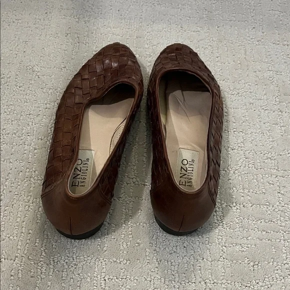 Enzo Angiolini Chestnut Woven Flats women’s size 9 - Picture 3 of 3